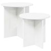 vidaXL Set măsuțe laterale cu depozitare 2 pcs Lemn prelucrat
