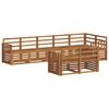 vidaXL Seturi de canapele 8 pcs natural Lemn Solid de Acacia