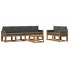vidaXL Set de canapele de exterior 6 buc. Natural și Antracit