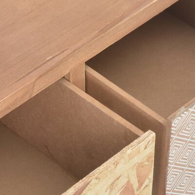 vidaXL Masă consolă 3 sertare, 100x30x73 cm, lemn masiv de pin
