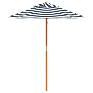 vidaXL Umbrelă de grădină pentru copii cu st&acirc;lp din lemn, &Oslash;120x140 cm