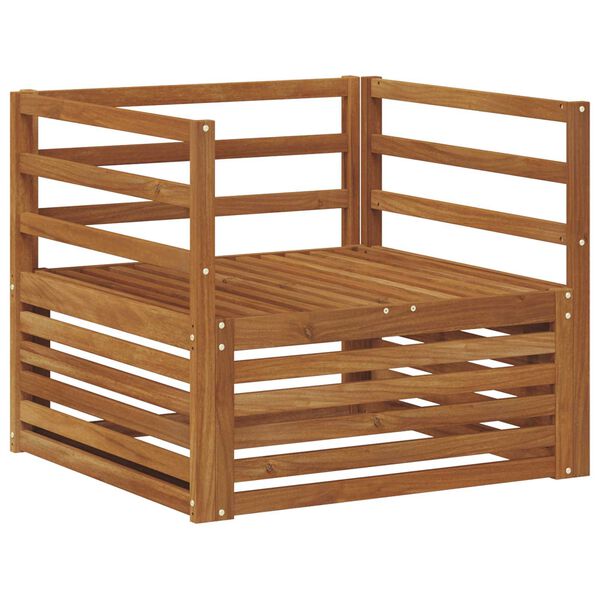 vidaXL 2 Bucată Sofa cu Brațe natural