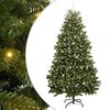 vidaXL Brad de Crăciun artificial 240 cm 300 LED-uri Alb cald Verde