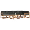 vidaXL Set de canapele de exterior cu pernă 6 pcs Natural și Antracit