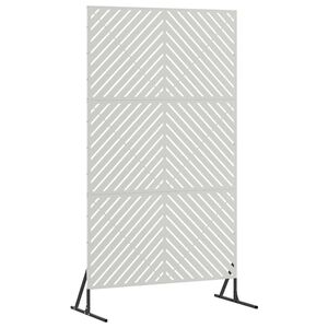 vidaXL Ecran de intimitate 100 x 50 x 180 cm Oţel inoxidabil Argintiu