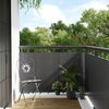 vidaXL Paravan pentru balcon, antracit, 400x90 cm, poliratan