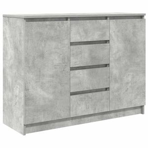 vidaXL Bufetă cu sertare Gri beton 100,5x35x76 cm Lemn prelucrat