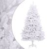 vidaXL Brad de Crăciun artificial cu suport și balamale, alb, 300 cm