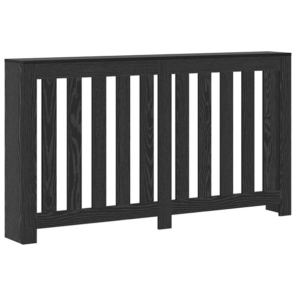 vidaXL Capac pentru radiator Stejar Negru 149 x 20 x 82 cm