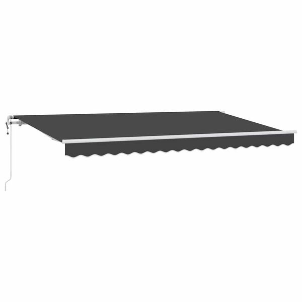 vidaXL Cortina Retractabilă Antracit 350 x 200 cm țesătură