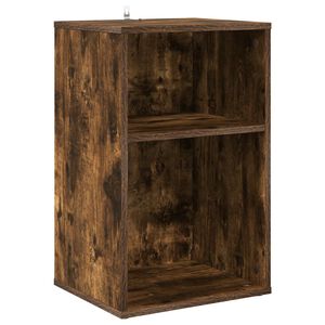 vidaXL Dulap pentru discuri de vinil Stejar fumuriu 38 x 33 x 61 cm