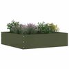 vidaXL Margine pentru gazon 6 pcs Verde măsliniu 50 x 50 x 13 cm Oțel