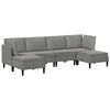 vidaXL Set de mobilier pentru living 6 buc. Gri deschis Catifea