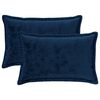 vidaXL Husă pentru pernă 2 pcs HOUTEN Albastru marin 50 x 80 cm