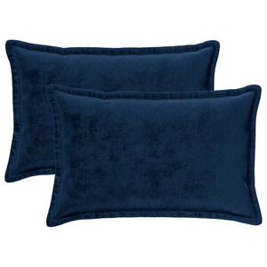 vidaXL Husă pentru pernă 2 pcs HOUTEN Albastru marin 50 x 80 cm