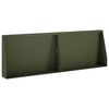 vidaXL Zid de sprijin 2 buc. 60 x 12 x 30 cm Oțel Verde măsliniu