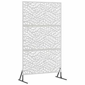 vidaXL Ecran de intimitate 100 x 50 x 180 cm Oţel inoxidabil Argintiu
