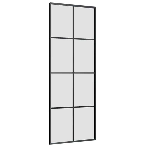 vidaXL Ușă glisantă cu set feronerie, 76x205 cm, sticlă ESG/aluminiu