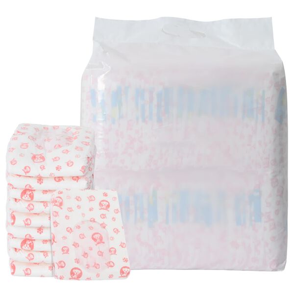 vidaXL Pantaloni absorbanti de unică folosință pentru c&acirc;ini femele 50 pcs