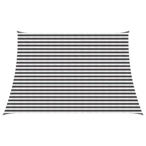 vidaXL P&acirc;nză de umbră Antracit și Alb 3 / 4 x 3 m HDPE