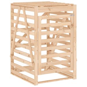 vidaXL Depozitare coș de gunoi, 84x90x128,5 cm, lemn masiv de pin