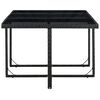 vidaXL Set mobilier de exterior cu perne, 11 piese, negru, poliratan
