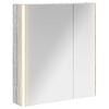vidaXL Dulap cu oglindă pentru baie Gri Sonoma 63,5 x 15,5 x 70 cm