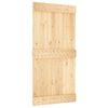 vidaXL Ușă glisantă NARVIK Natural și Negru 100 x 210 cm (213,5 cm)