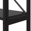 vidaXL Raft pentru cărți Stejar Negru 40 x 30 x 155 cm Lemn compozit