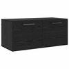 vidaXL Dulap de perete 80 x 36.5 x 35 cm Lemn prelucrat Stejar negru