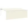 vidaXL Cortina Retractabilă Crem 400 x 200 cm Poliester și Aluminiu