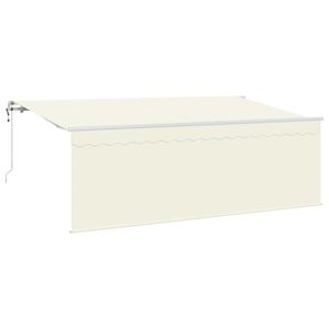 vidaXL Cortina Retractabilă Crem 400 x 200 cm Poliester și Aluminiu