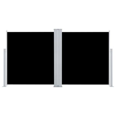vidaXL Copertină laterală retractabilă, negru, 100 x 600 cm