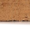 vidaXL Covor țesut manual Chindi din piele 160x230 cm, Cafeniu