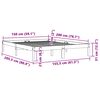 vidaXL Cadru de pat fără saltea, maro ceruit 150x200 cm lemn masiv pin