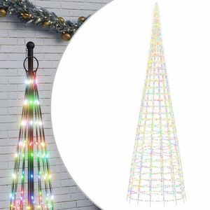 vidaXL Pom de Crăciun LED 3000 LED-uri colorate 800 cm
