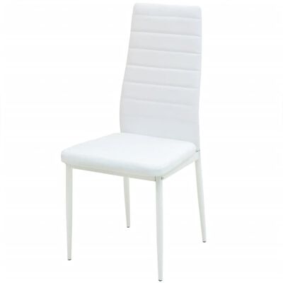 vidaXL Set masă și scaune din piele artificială, 7 piese