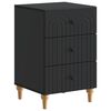 vidaXL Dulap de noapte Negru 43x 41 x 66,5 cm Lemn prelucrat