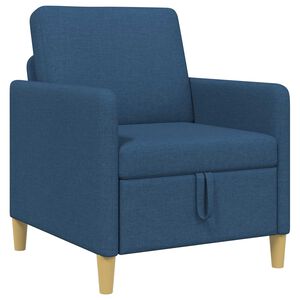 vidaXL Sofa cu Spațiu de Depozitare albastru 72 x 78 x 87 cm Poliester