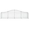 vidaXL Coșuri gabion arcuite 13 buc, 200x50x40/60 cm, fier galvanizat