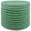 vidaXL Fr&acirc;nghie din Jute 24 mm Verde 100% jute Tossa