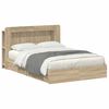 vidaXL Cadru de pat cu depozitare cu sertar Stejar Sonoma 150 x 200 cm