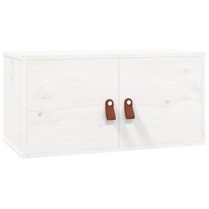 vidaXL Dulap de perete, alb, 60x30x30 cm, lemn masiv de pin