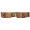 vidaXL Dulap de noapte suspendat 2 pcs Lemn vechi 49 x 34,5 x 20 cm