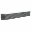vidaXL Strat &icirc;nălțat grădină 260x40x36 cm oțel galvanizat