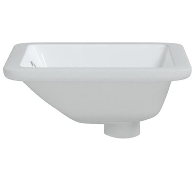 vidaXL Chiuvetă de baie albă 30,5x27x14 cm, ovală, ceramică