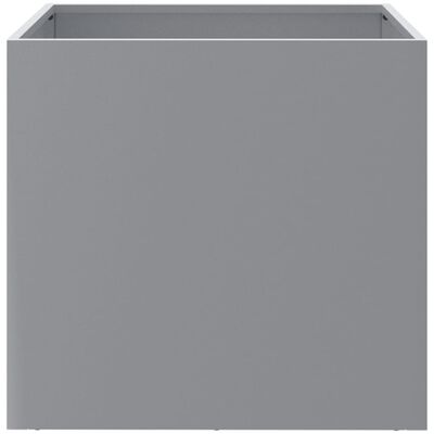 vidaXL Jardiniere, 2 buc., argintiu, 49x47x46 cm, oțel galvanizat