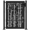 vidaXL Poartă de grădină 100x150 cm, oțel corten, design bambus