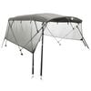 vidaXL Parasolar Bimini 4 arcuri pereți din plasă 243x(200-213)x137 cm