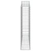 vidaXL Coș gabion arcuit 200x30x140/160 cm fier galvanizat